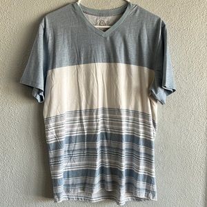 Blue and White Striped Shirt